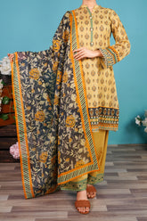 NUSL3283 Printed Lawn Suit - Unstitched 3Pc